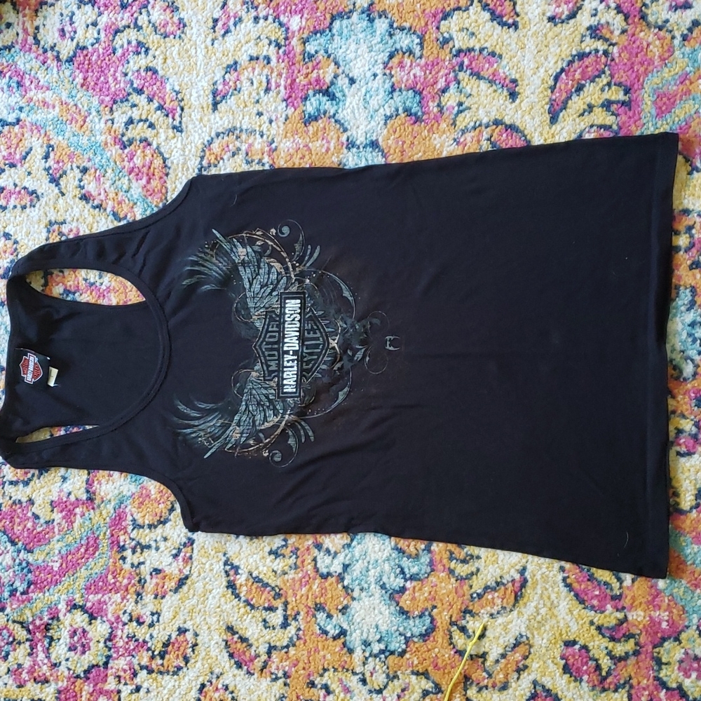 Harley Davidson Black Tank